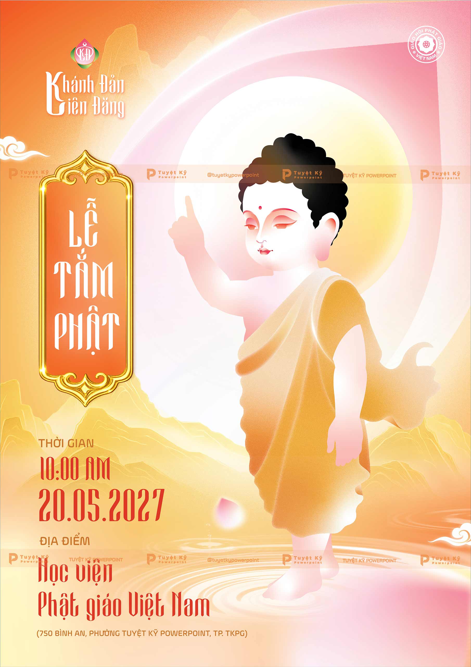 poster lễ tắm phật