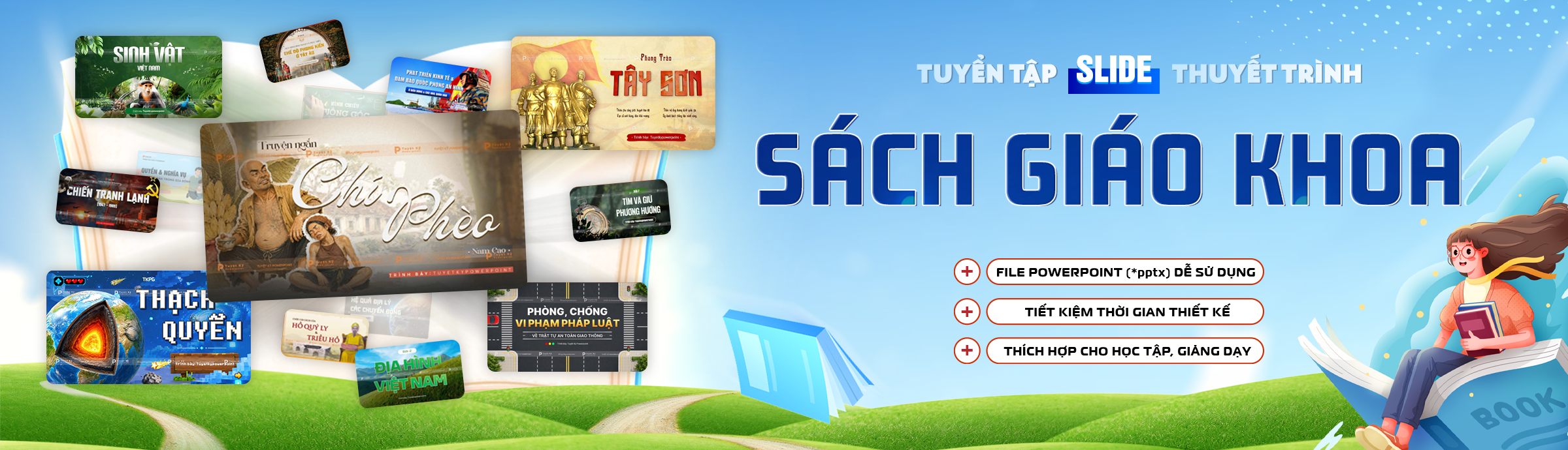Banner tổng hợp Slide thuyết trình Sách Giáo Khoa THCS - THPT Banner tổng hợp Slide thuyết trình Sách Giáo Khoa THCS - THPT