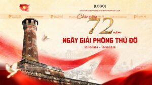 backdrop ngày giải phóng thủ đô 10/10