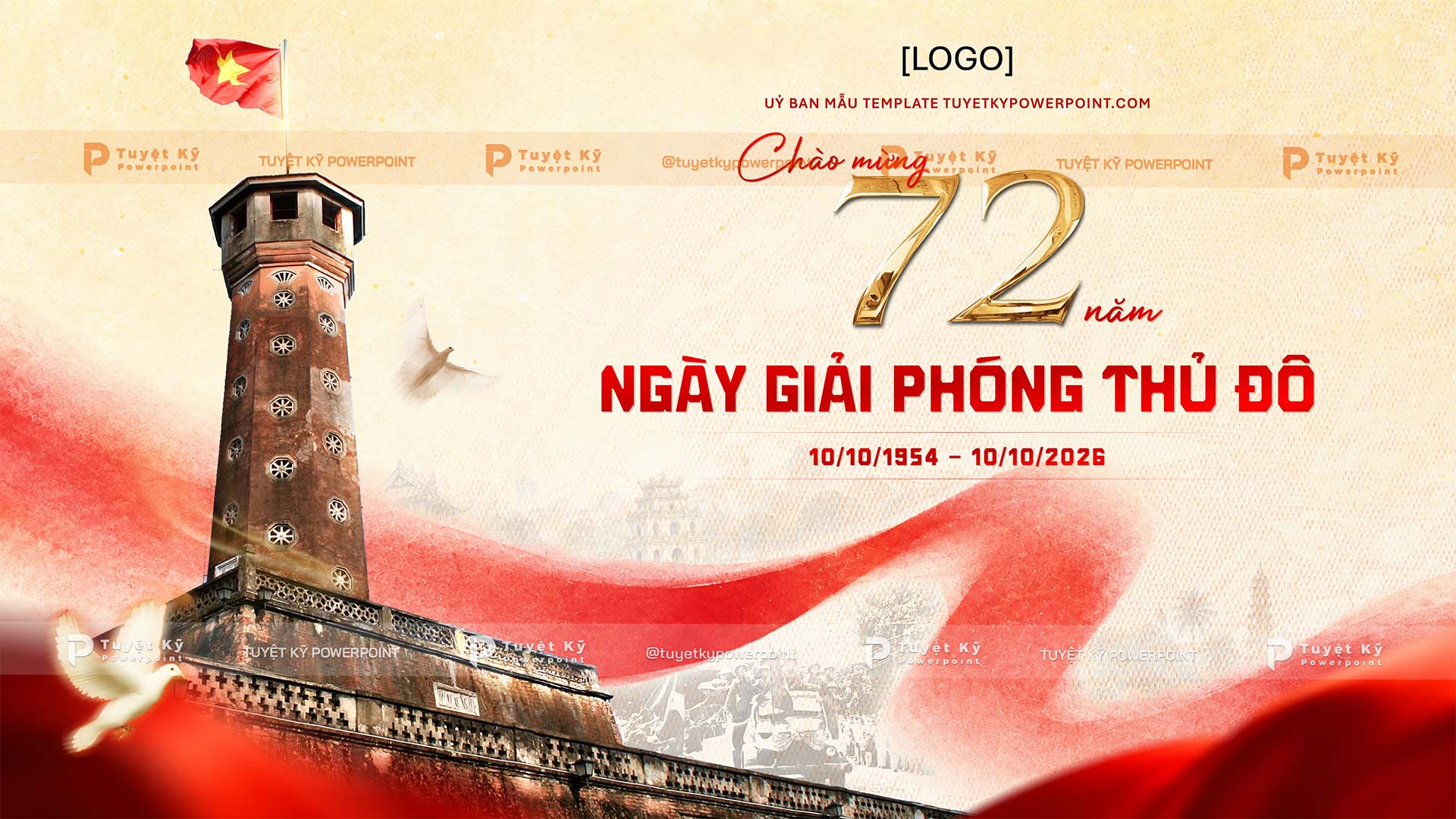 backdrop ngày giải phóng thủ đô 10/10