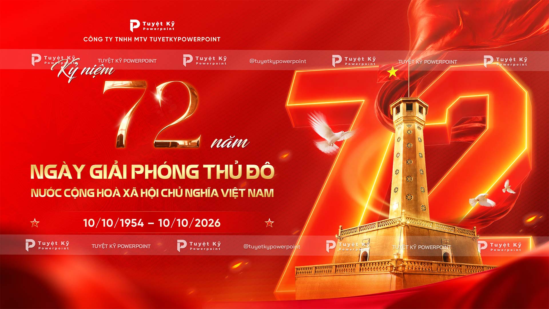 backdrop ngày giải phóng thủ đô ngày 10/10