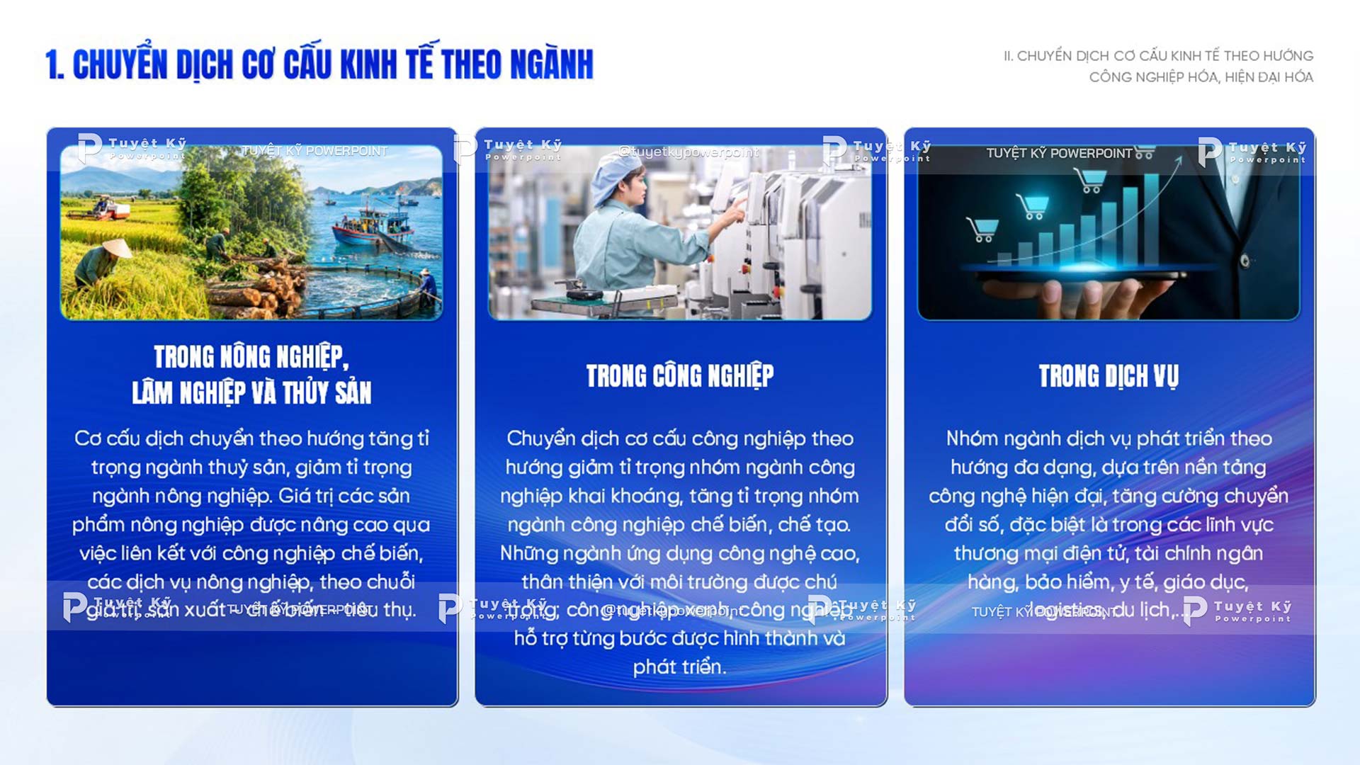 chuyển dịch theo hướng công nghiệp hóa hiện đại hóa