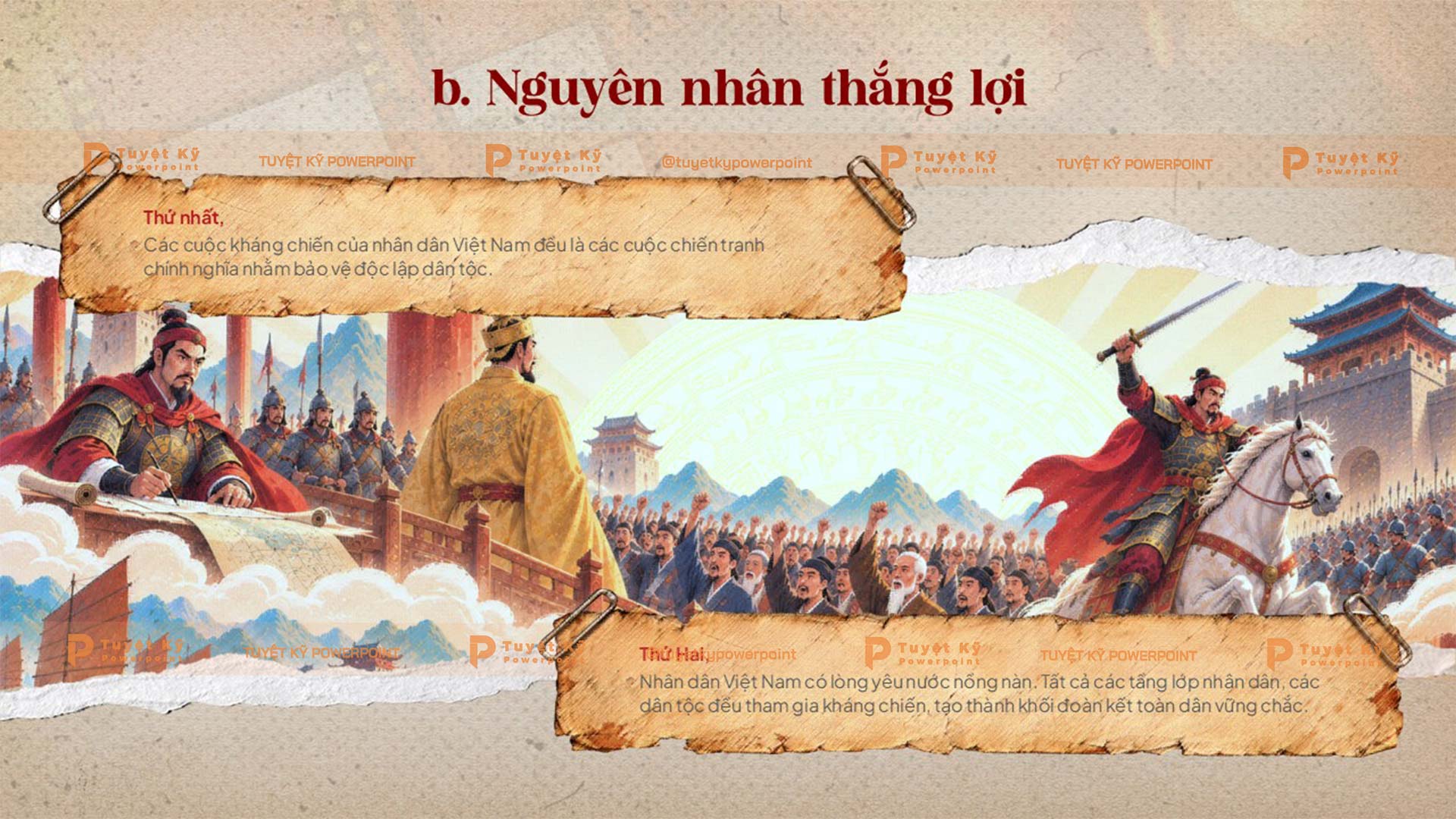 nguyên nhân thắng lợi trong các cuộc chiến bảo vệ tổ quốc