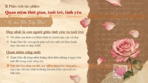 phân tích tác phẩm vội vàng quan điểm thời gian tuổi trẻ tình yêu