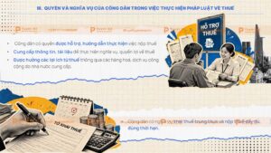 quyền và nghĩa vị của công dân trong việc thực hiện pháp luật về thuế