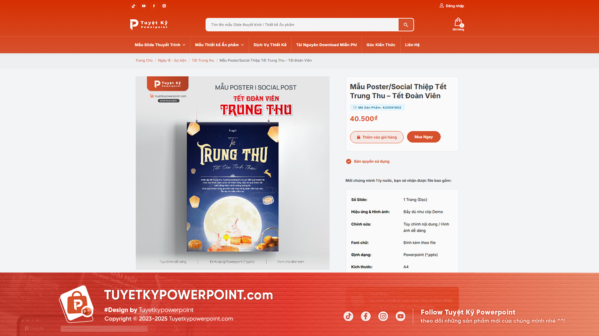 Mẫu Poster - Social Post Trung Thu