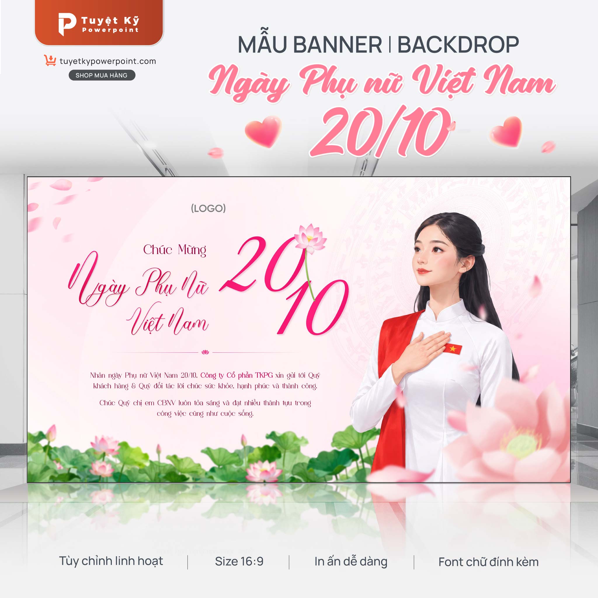 backdrop ngày phụ nữ việt nam 20/10