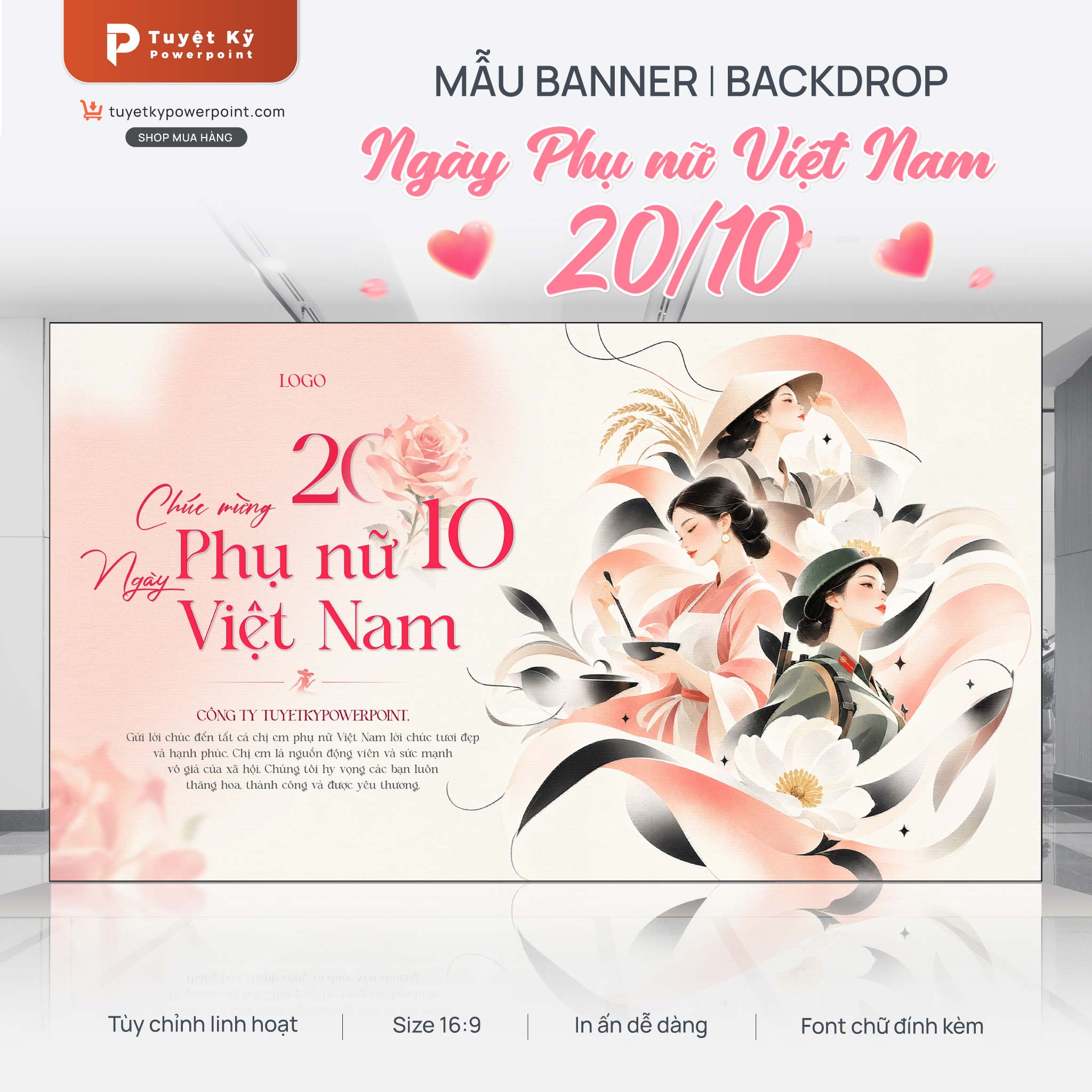 backdrop ngày phụ nữ việt nam 20/10