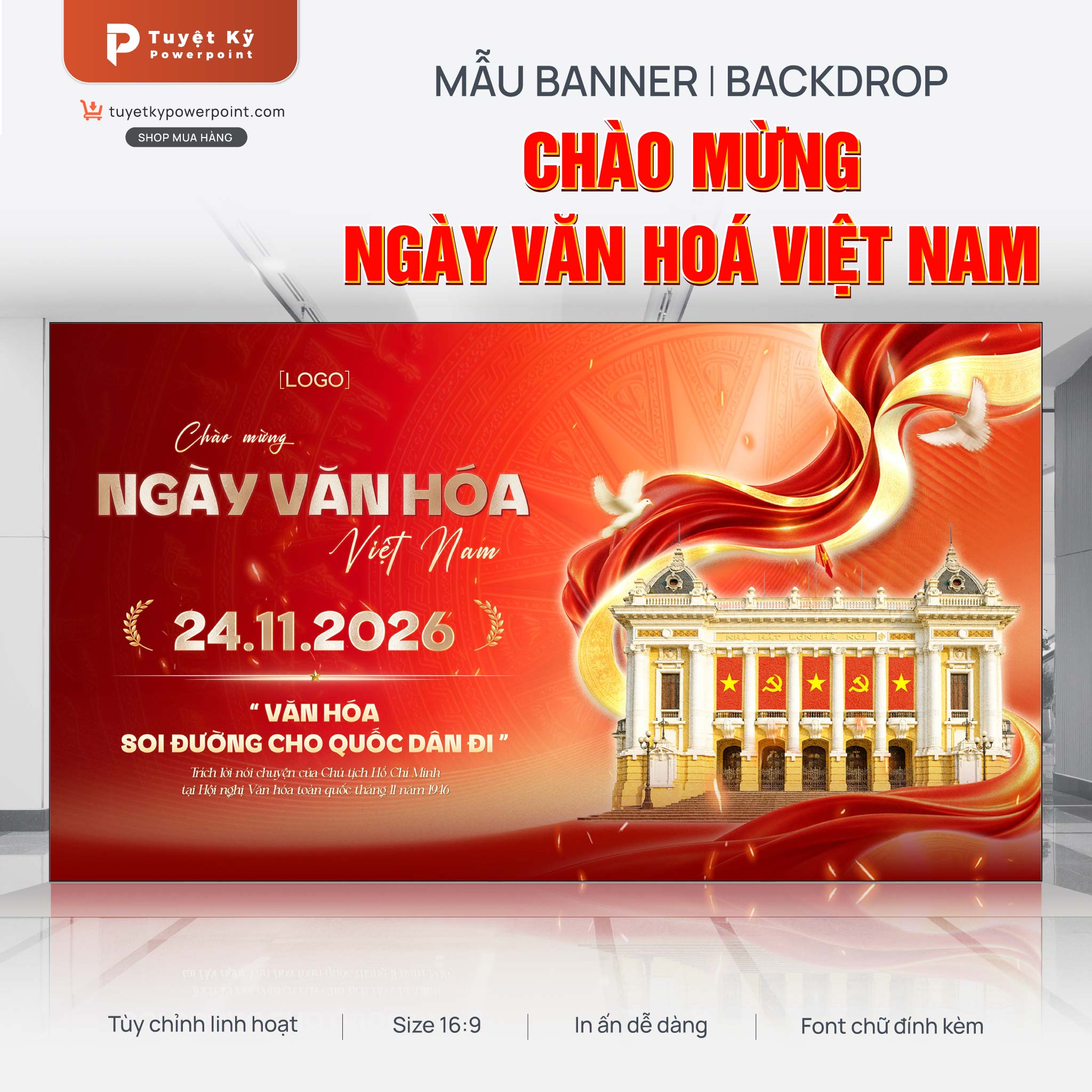 backdrop ngày văn hóa việt nam