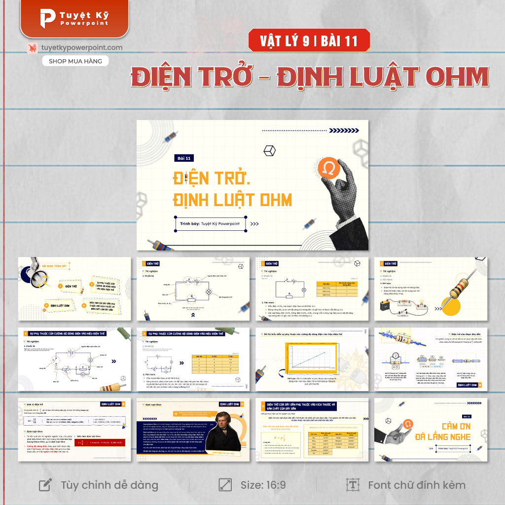 vật lí 9 điện trở định luật ohm