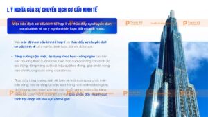 ý nghĩa của của sự chuyển dịch cơ cấu kinh tế