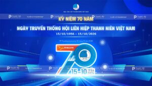 backdrop 70 năm ngày hội liên hiệp thanh niên việt nam