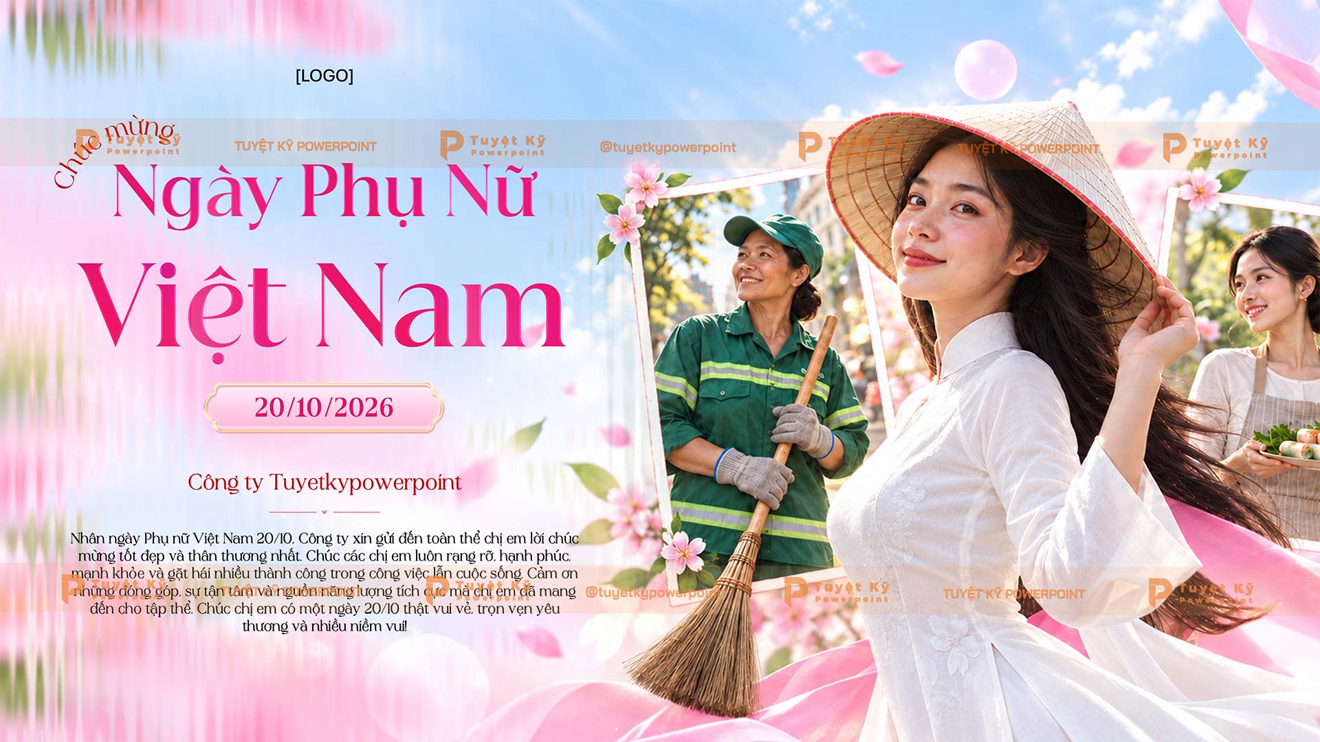 backdrop ngày phụ nữ việt nam