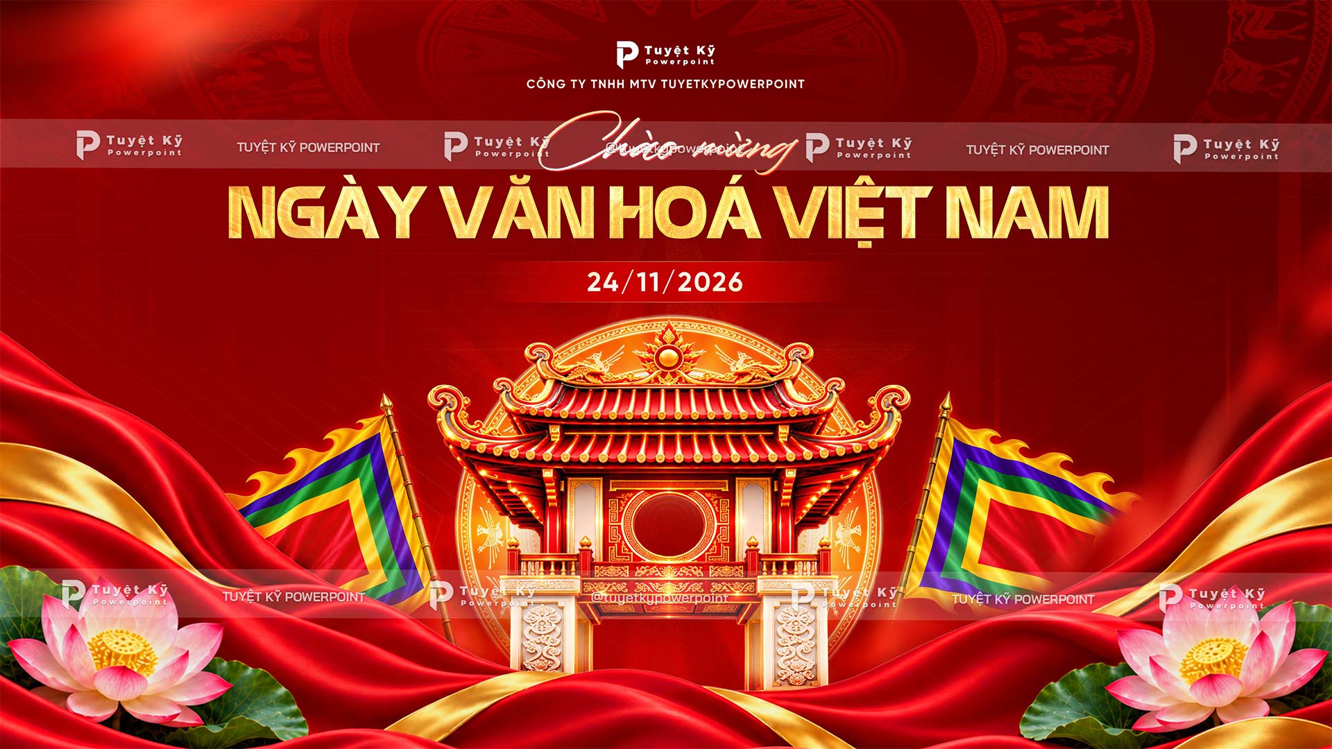 backdrop ngày văn hóa việt nam 24/11