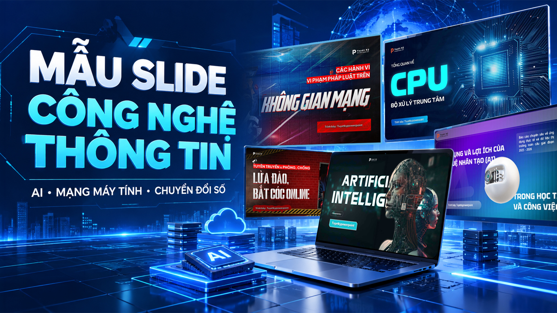 Mẫu slide công nghệ thông tin