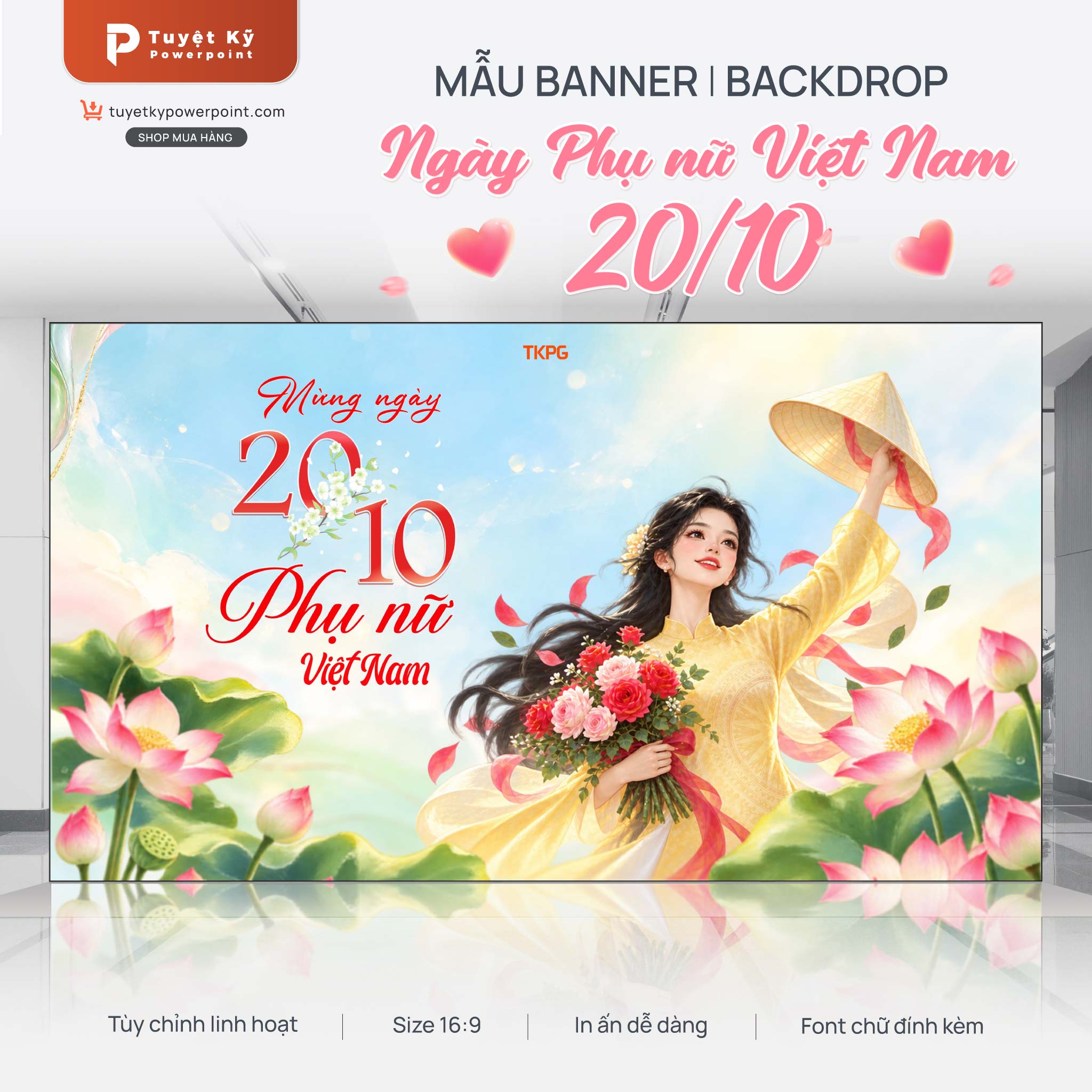 backdrop ngày phụ nữ việt nam 20/10