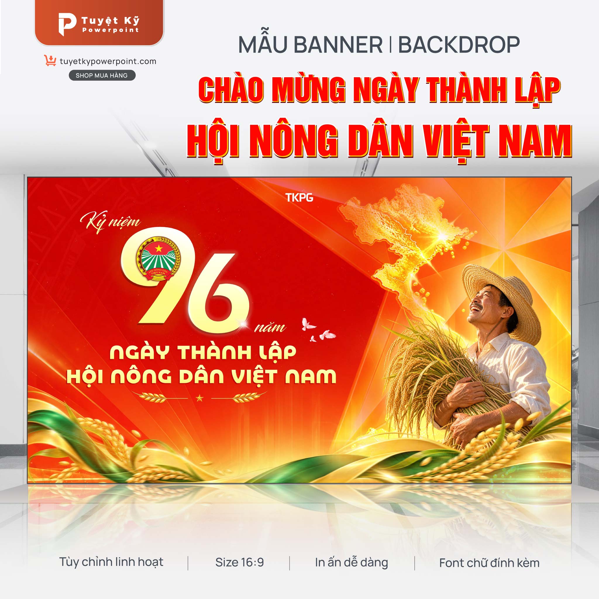 backdrop ngày nông dân việt nam