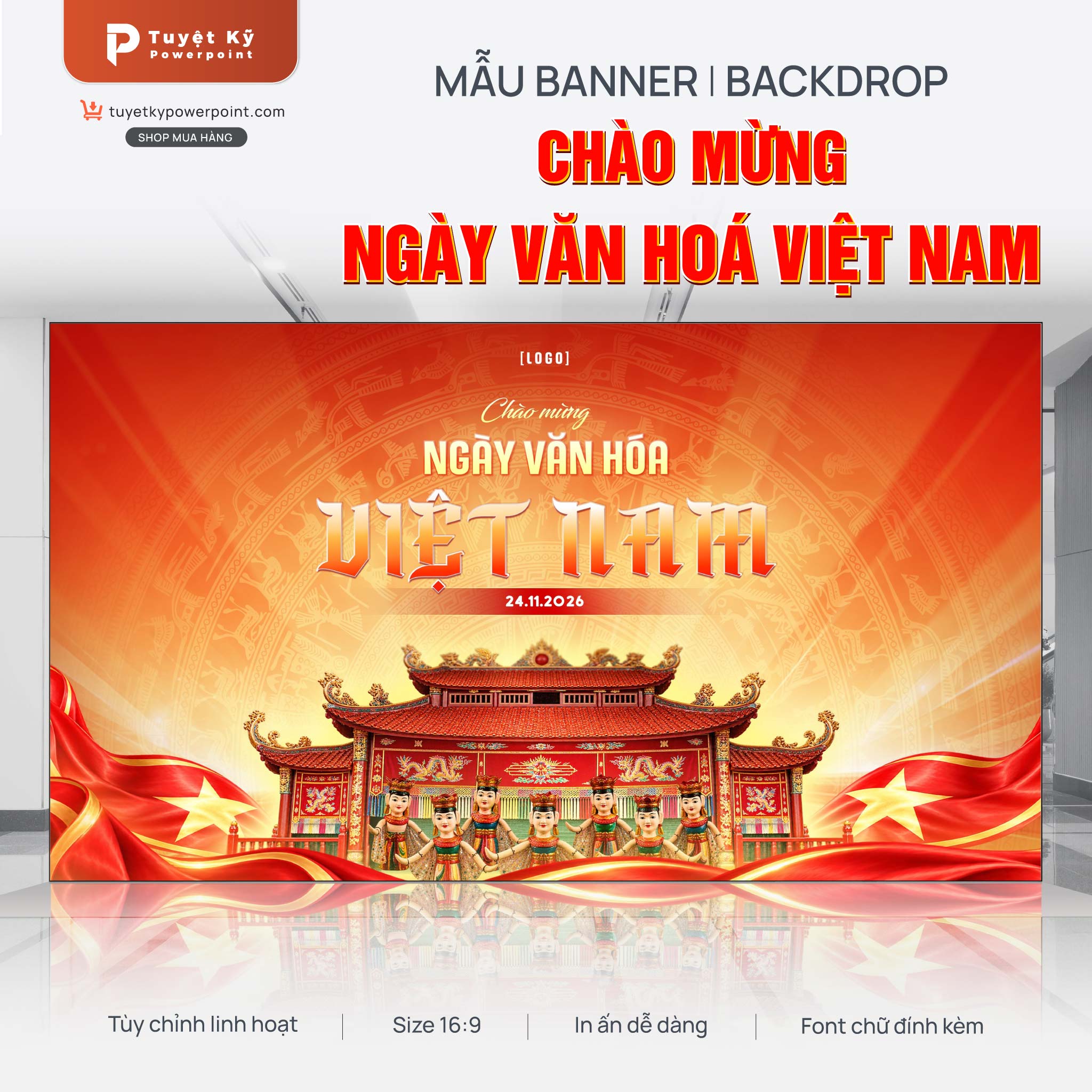 backdrop ngày văn hóa việt nam
