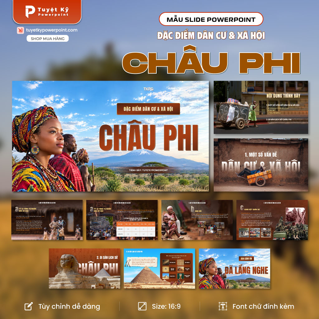 đặc điểm dân cư và xã hội châu phi