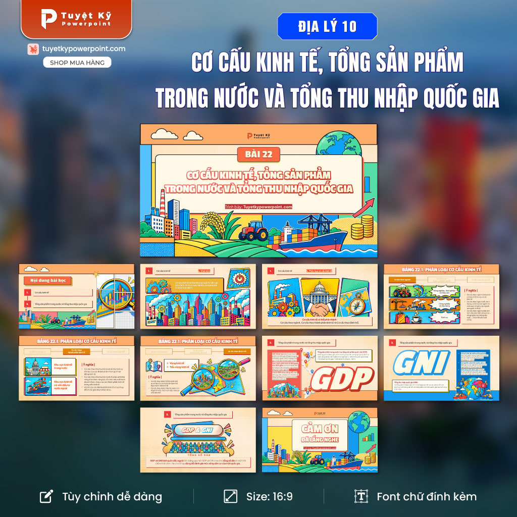 địa lí 10 cơ cấu kinh tế gdp và gni