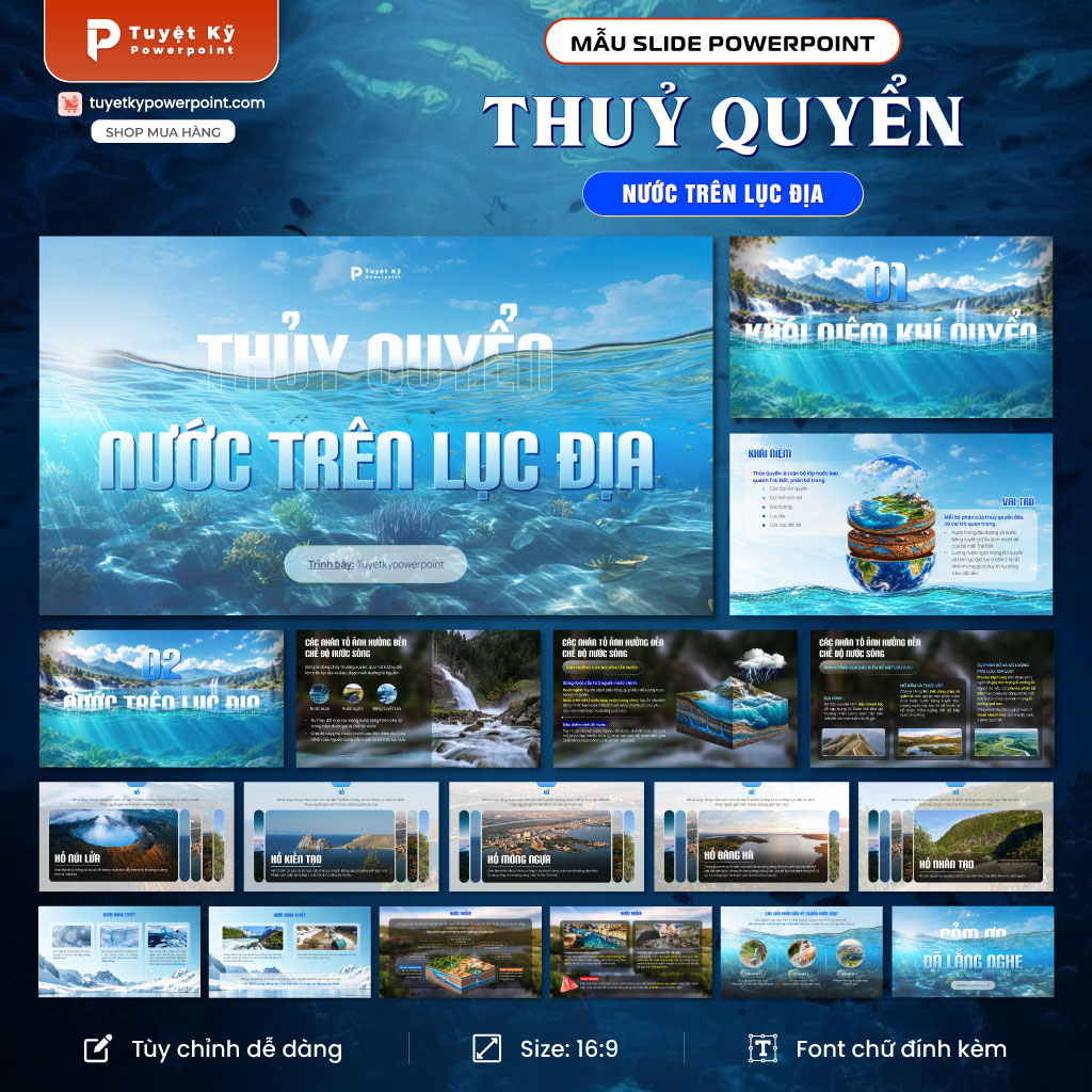 Slide Thủy Quyển, Nước Trên Lục Địa (Địa Lí 10)