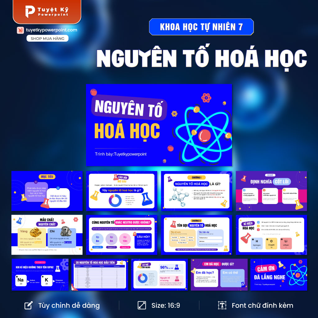 khoa học tư nhiên 7 nguyên tố hóa học