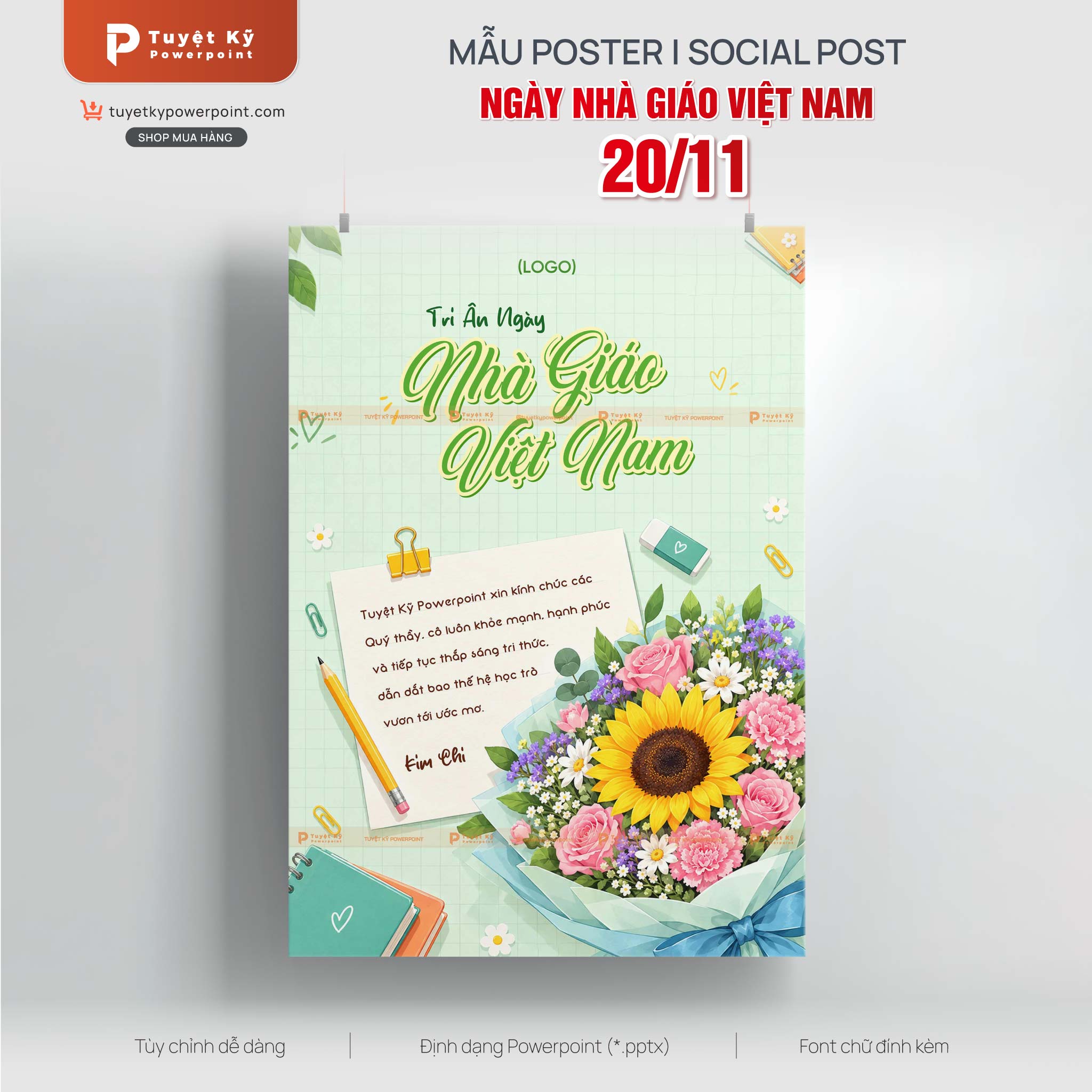 poster ngày nhà giáo việt nam